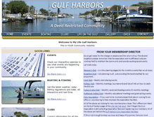 Tablet Screenshot of mylifegulfharbors.com